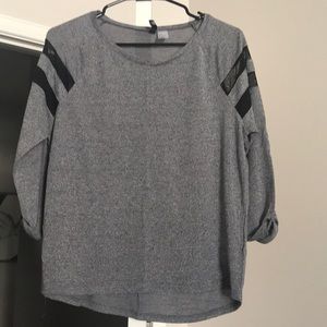Divided Gray Top
